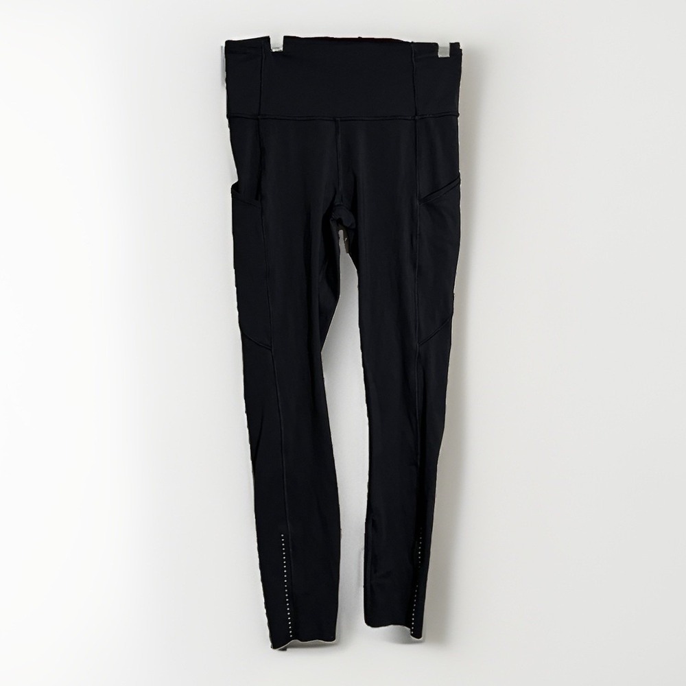Lululemon Pants Women's 6 Black Tight II Nulux 25" Start Athleisure Gym LW5ATIS